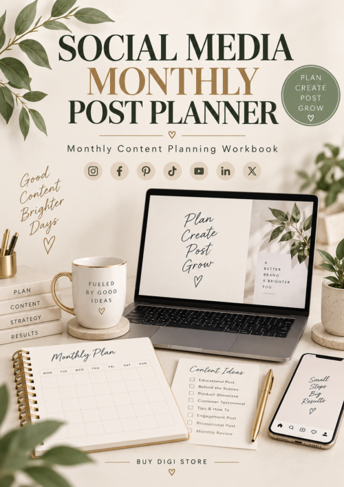 ChatGPT Image Sep 22, 2026, 11_41_26 AM Social Media Monthly Post Planner – 50-Page Content Planning & Growth Workbook